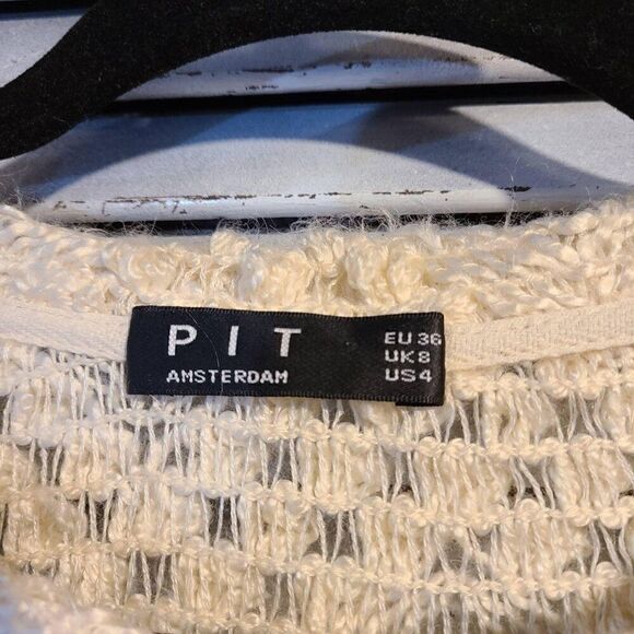 PIT Amsterdam Sz 4 Cream Sweater - Picture 4 of 10